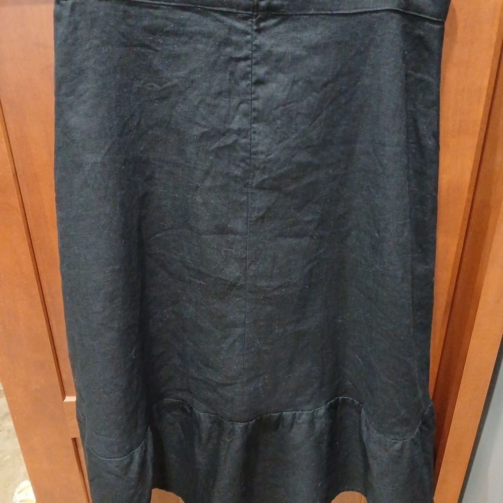 Reformation Linen Twinkle Ruffle Midi Skirt 10 - Picture 3 of 7
